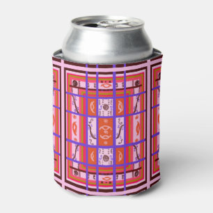 Power Curvy kariert rosa Dosenkühler