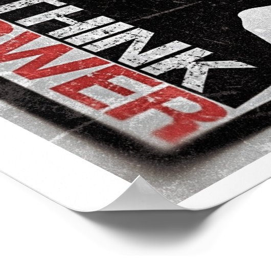 Power denken poster (Ecke)