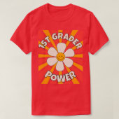 Power der 1. Klasse Zurück zur Schullehrerin T-Shirt (Design vorne)
