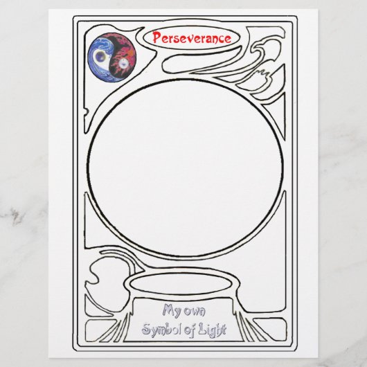 Power der Beharrlichkeit Briefbogen (Vorderseite)