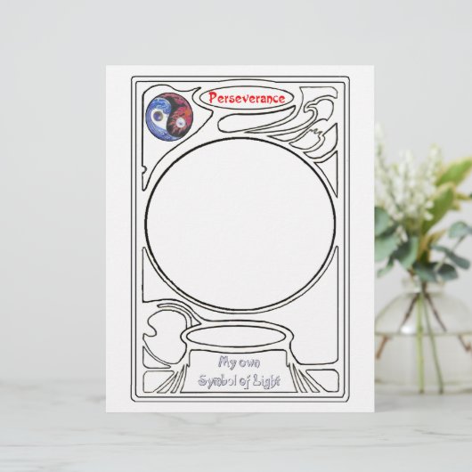 Power der Beharrlichkeit Briefbogen (Stehend Vorderseite)