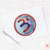 Power der Beharrlichkeit Runder Aufkleber (Umschlag)