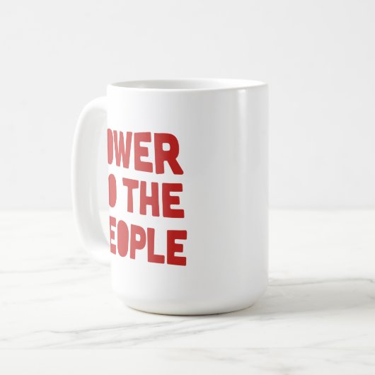 Power der Bürger Kaffeetasse (Vorderseite Links)