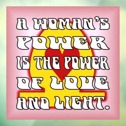 Power der Frau Fensteraufkleber (Blatt 3)