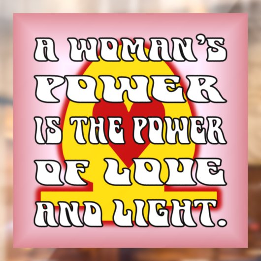 Power der Frau Fensteraufkleber (Blatt 2)