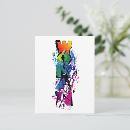 Power der Frau getragen Proud Postkarte (Stehend Vorderseite)