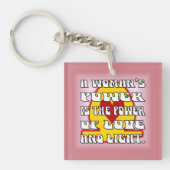 Power der Frau Schlüsselanhänger (Vorderseite)