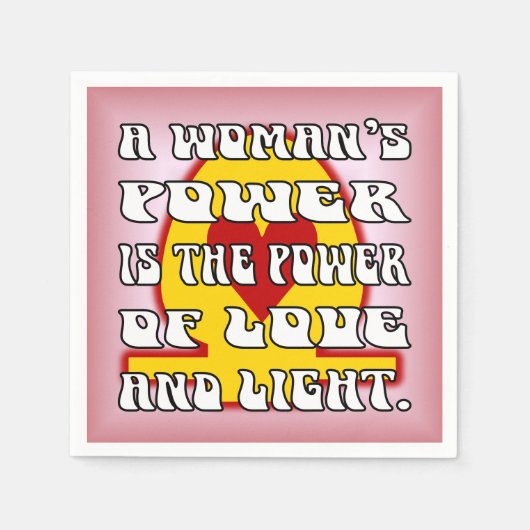 Power der Frau Serviette (Vorderseite)