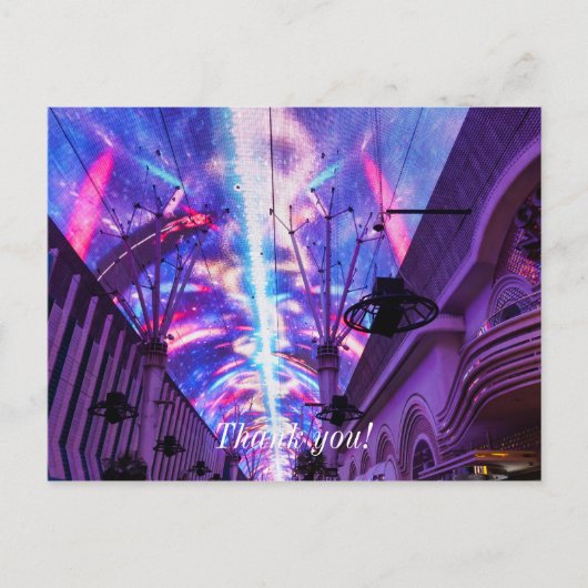 Power der Fremont Street Postkarte (Vorderseite)
