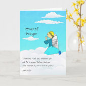 Power der Gebet-Grußkarte Karte (Gelbe Blume)