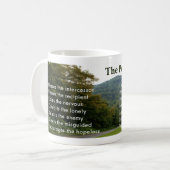 Power der Gebets-Schale Kaffeetasse (Vorderseite Links)