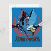 Power der Gerechtigkeitsliga Postkarte (Vorne/Hinten)