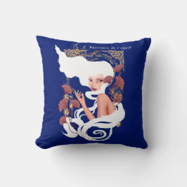 Power der Jugendstil-Blumenarchitektur Kissen