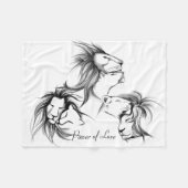 Power der Liebe Fleecedecke (Vorderseite (Horizontal))