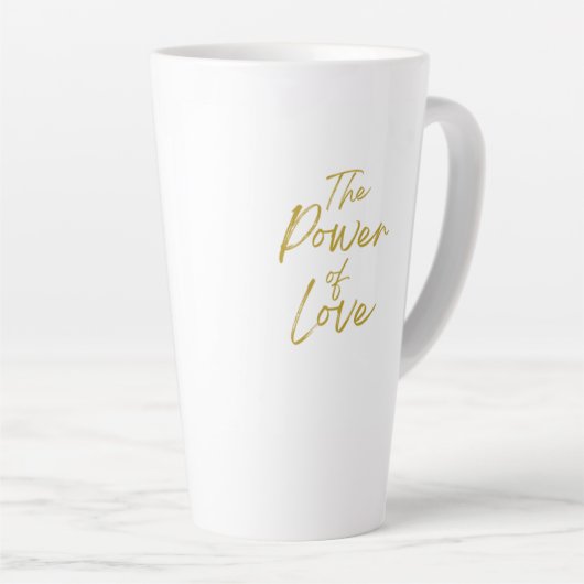Power der Liebe Große Latte Tasse (Rechte Ecke)