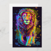 Power der LION Einladung (Vorne/Hinten)