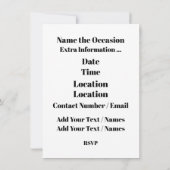 Power der LION Einladung (Rückseite)