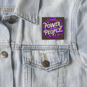 POWER DER MENSCHENSCHALTFLÄCHE BUTTON