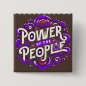 POWER DER MENSCHENSCHALTFLÄCHE BUTTON (Vorderseite)