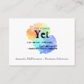 Power der noch bunten Wolke Visitenkarte (Vorderseite)