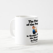 Power der People Coffee Tasse (Vorderseite Links)