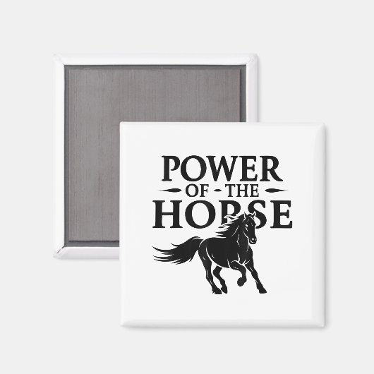 Power der Pferde glücklichen Lunar Neujahr Chinesi Magnet (Vorderseite/Rückseite)