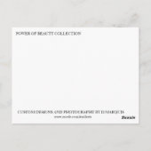 POWER DER SCHÖNHEIT #1 POSTKARTE (Rückseite)