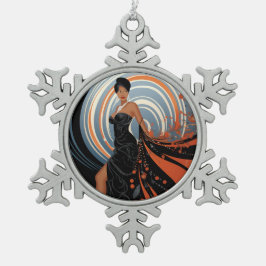 POWER DER SCHÖNHEIT #2 SCHNEEFLOCKEN Zinn-Ornament