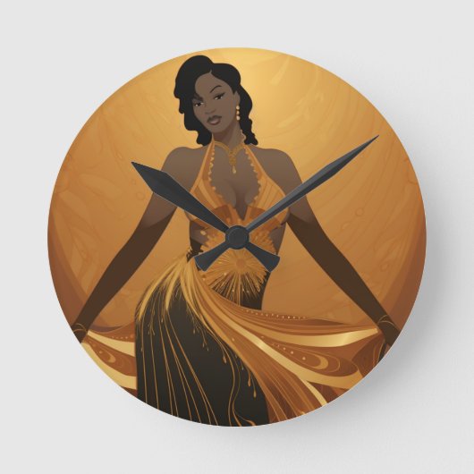 POWER DER SCHÖNHEIT #4 RUNDE WANDUHR (Vorderseite)