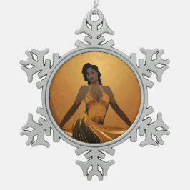 POWER DER SCHÖNHEIT #4 SCHNEEFLOCKEN Zinn-Ornament