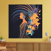 POWER DER SCHÖNHEIT Nr. 5 Leinwanddruck (Insitu (Wohnzimmer))