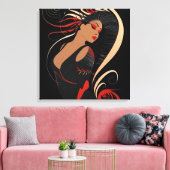 POWER DER SCHÖNHEIT Nr. 7 Leinwanddruck (Insitu (Wohnzimmer))