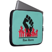 Power der Schwarzen Geschichte FEIS STEIGERT ÜBER  Laptopschutzhülle (Vorne Rechts)