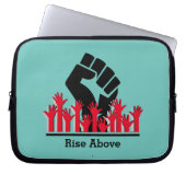 Power der Schwarzen Geschichte FEIS STEIGERT ÜBER Laptopschutzhülle (Vorderseite)