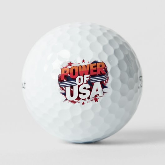 "Power der USA" Patriotic Golf Balls" Golfball (Vorderseite)