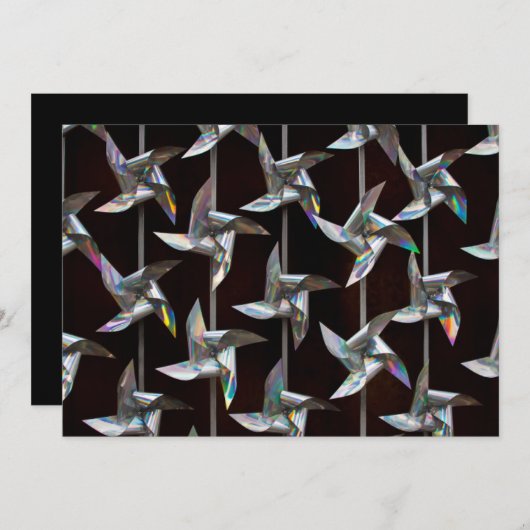 Power der Windmühle in Silberschmiede Einladung (Vorne/Hinten)