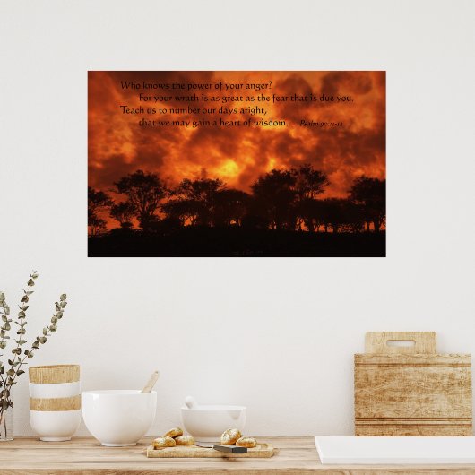 Power der Wut Poster (Küche)