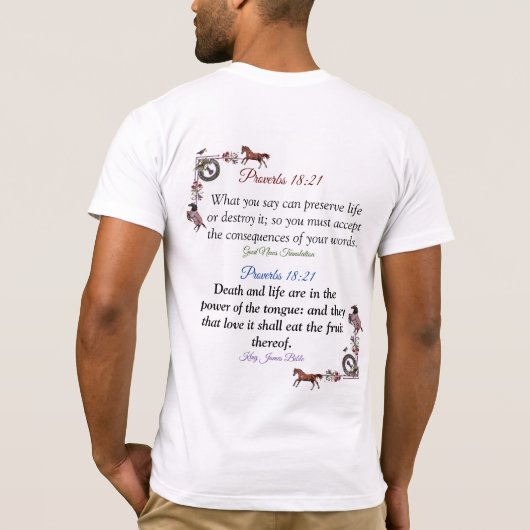 Power der ZungeT-Shirt T-Shirt (Rückseite)