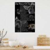 Power des Dog Poster (groß) (Küche)