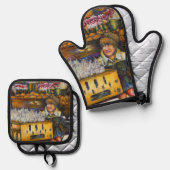 Power des Empathie Ofenhandschuh & Topflappen-Set (Vorderseite/Rückseite)