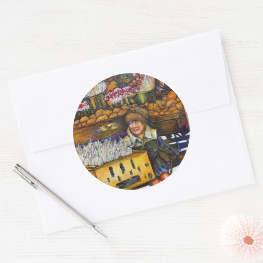 Power des Empathie Runder Aufkleber (Umschlag)