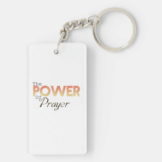 Power des Gebets Schlüsselanhänger (Rückseite)