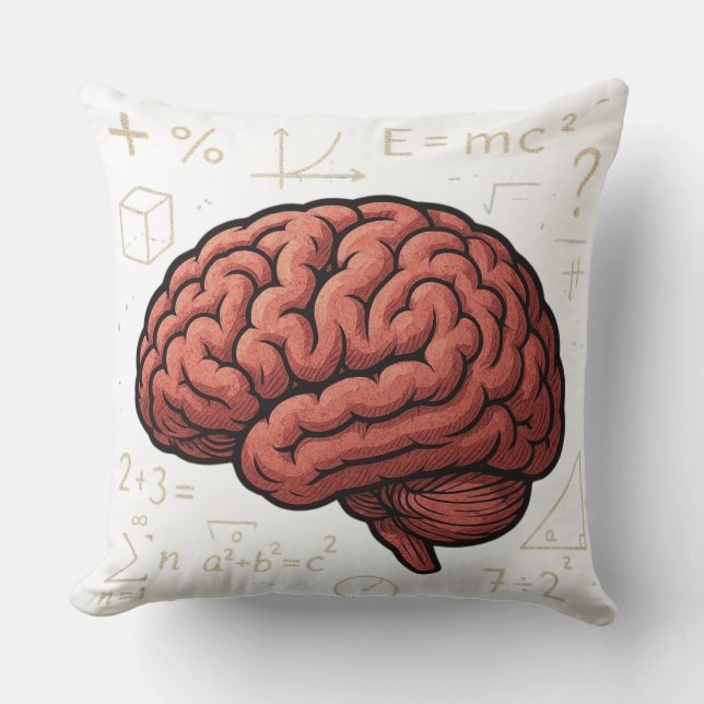 Power des Gehirns Kissen (Vorderseite)