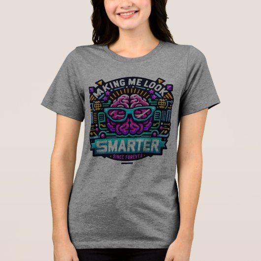 Power des Gehirns Tri-Blend Shirt (Vorderseite)