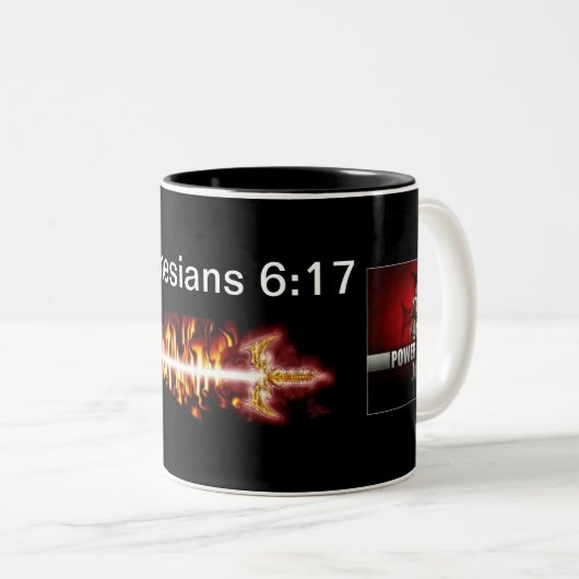 Power des Geistes Zweifarbige Tasse (VorderseiteRechts)