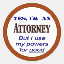 Power des guten Sprichworts Runder Aufkleber