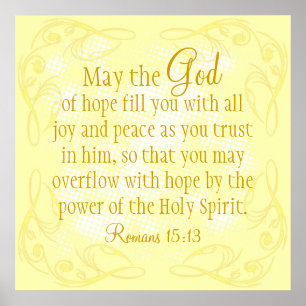 Power des Heiliger Geist Bibelverses Poster