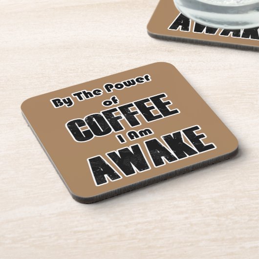 Power des Kaffees Getränkeuntersetzer (Linke Seite)