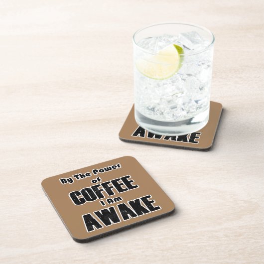 Power des Kaffees Getränkeuntersetzer (Rechte Seite)