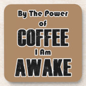 Power des Kaffees Getränkeuntersetzer (Vorderseite)